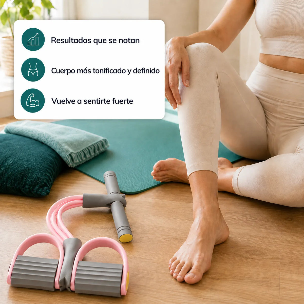 Banda VitalFlex, 10 Minutos al Día: La Rutina que Transforma tu Cuerpo en Casa, sin ir al Gimnasio.